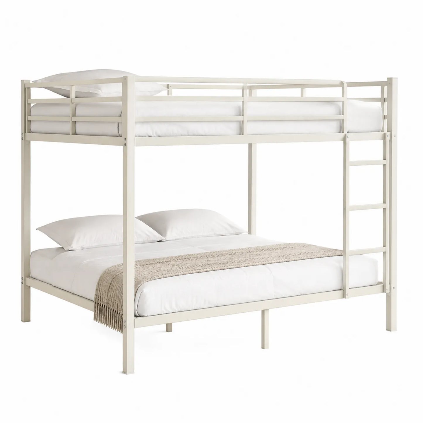 Letto a castello in acciaio verniciato Bianco 200x140 cm