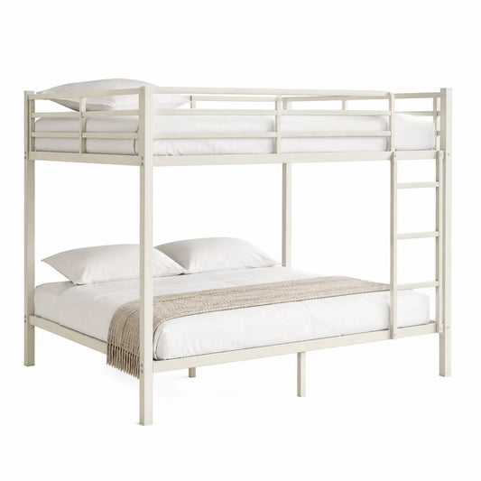 Letto a castello in acciaio verniciato Bianco 200x140 cm