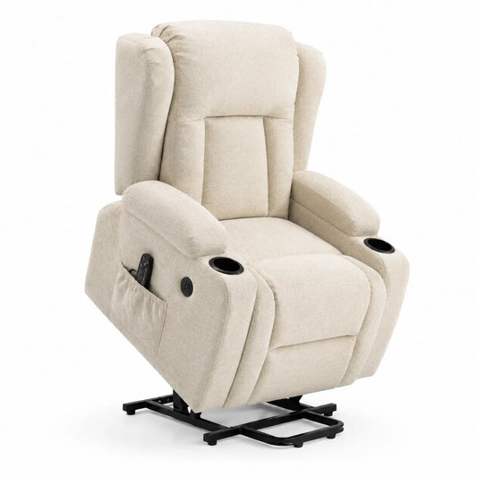 Poltrona Reclinabile Elevator in Tessuto Beige