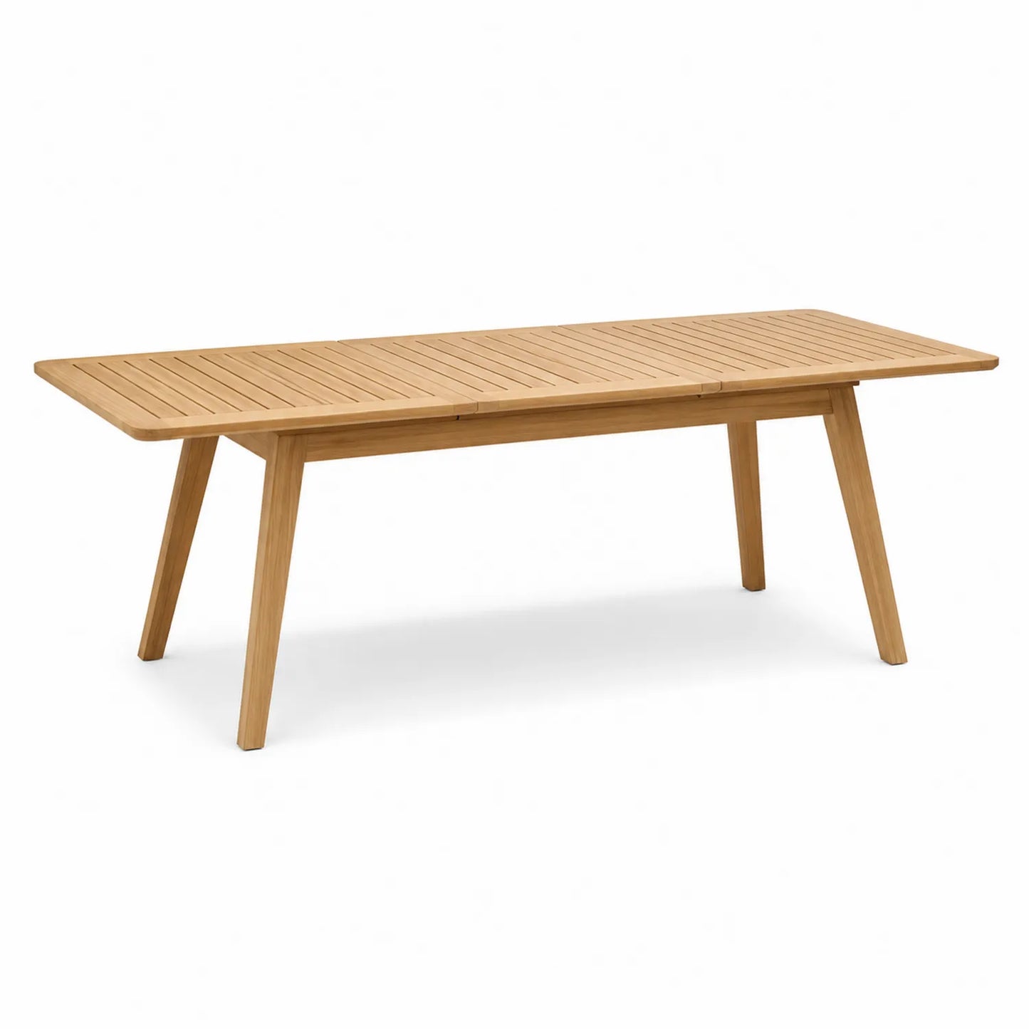 Tavolo da pranzo rettangolare in legno di teak per esterni 200x100x75 cm